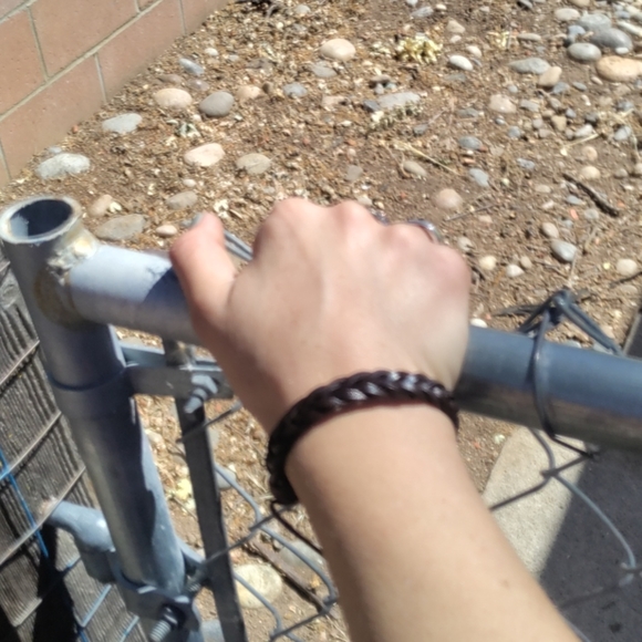 Genuine Leather Bracelet #4 Handmade - Picture 7 of 7